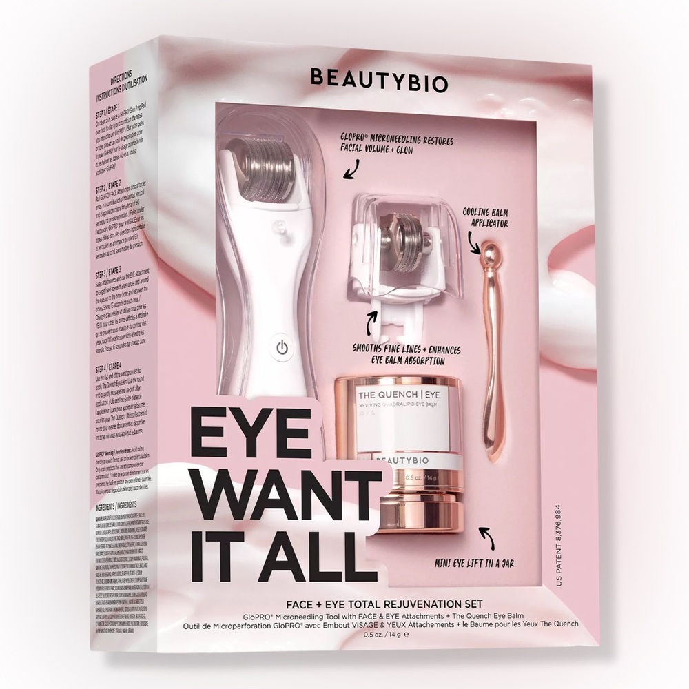 NIB BeautyBio Eye Want It All Face + Eye Rejuvenation Set